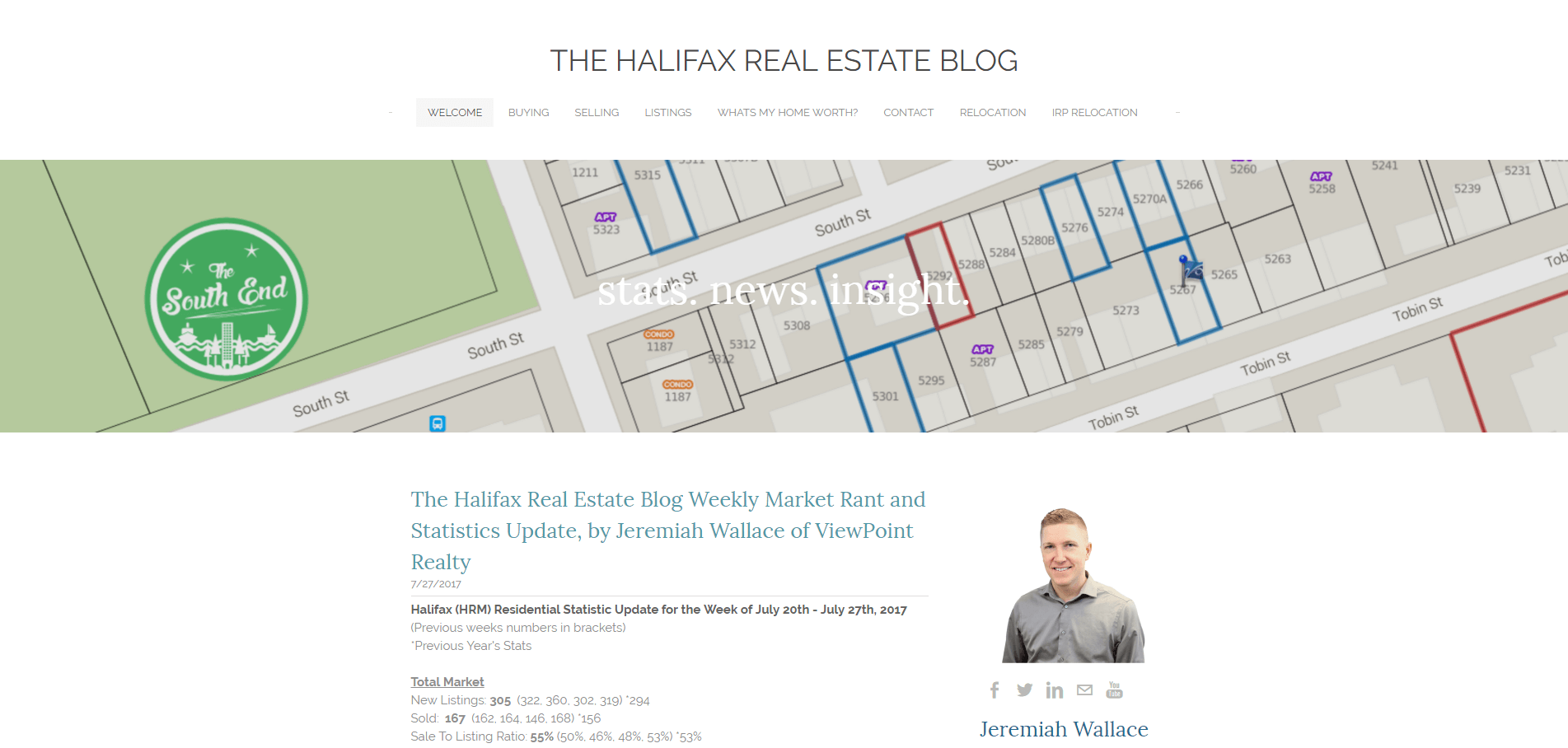 Whoa! This list has 101 of the best real estate websites. Each site is ranked 1-101 with a description and review. Here's halifaxrealestateblog.ca.