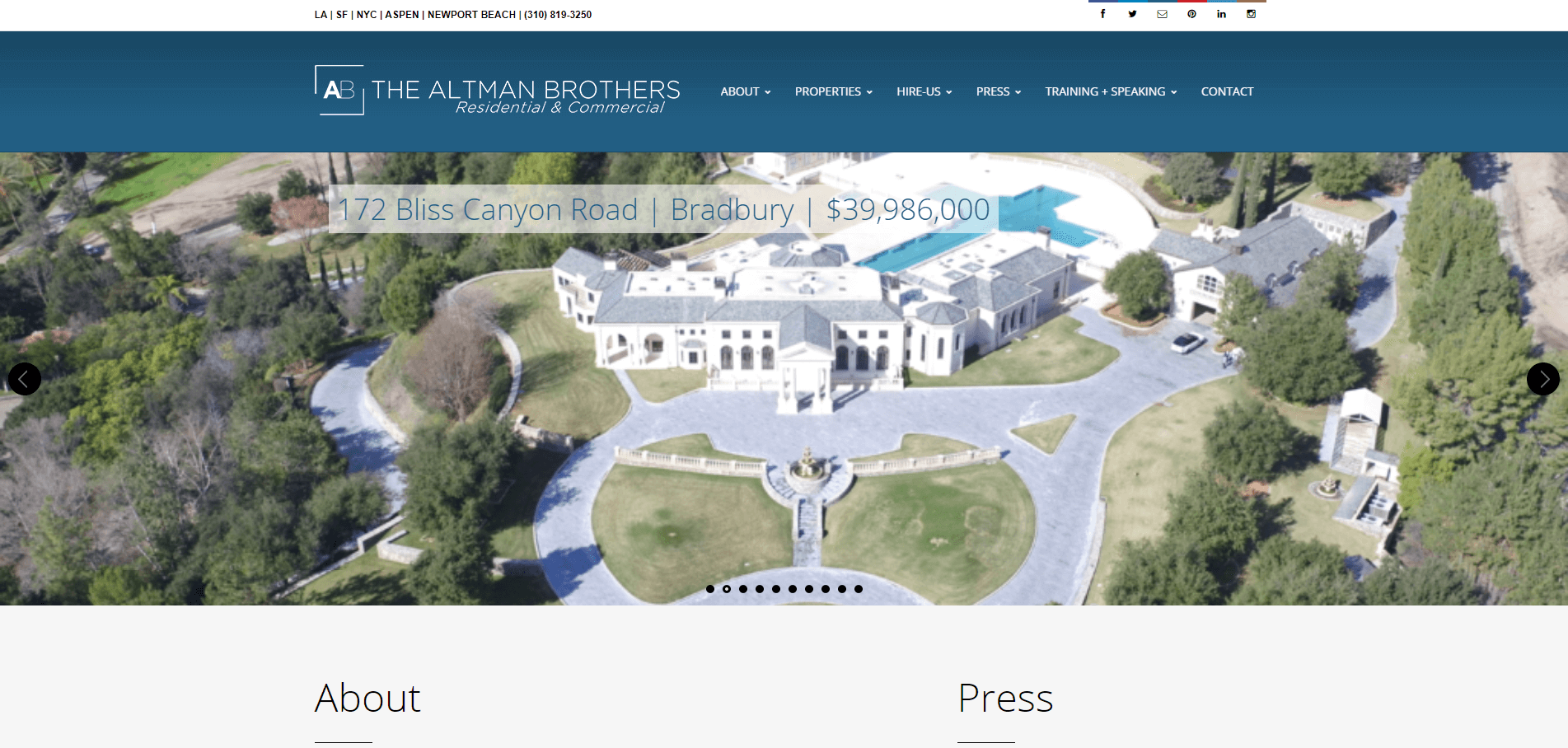 Whoa! This is a list of the 101 best real estate websites. Here's thealtmanbrothers.com. Did your site make the list?