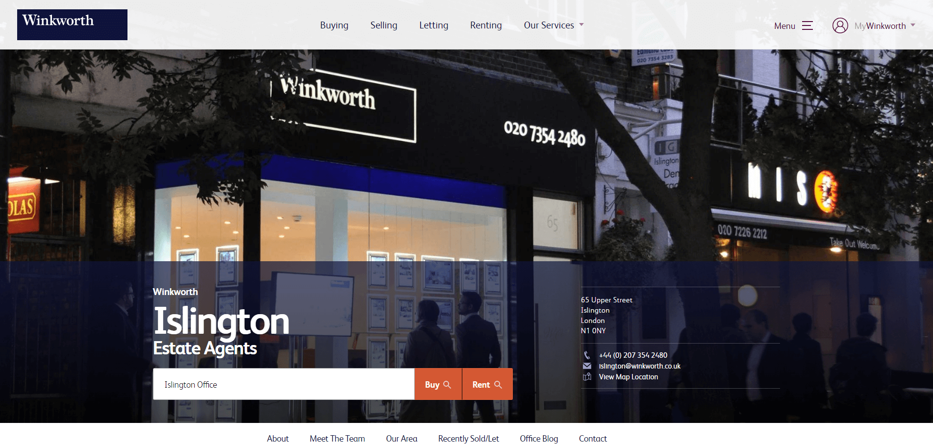  WOW!  Here are 101 of the best real estate websites.  Here's winkworth.co.uk.  Want to see who made the list? 